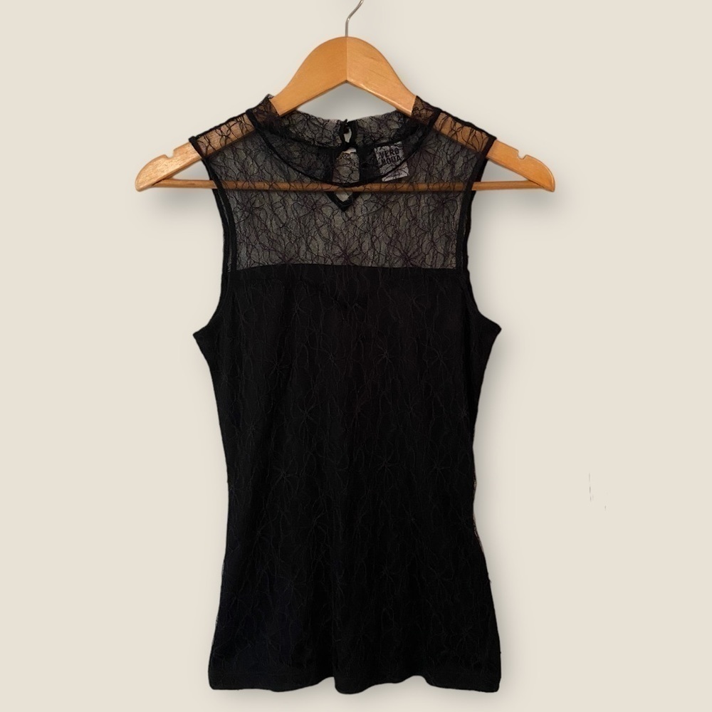 Vero Moda Black Lace Sleeveless Top